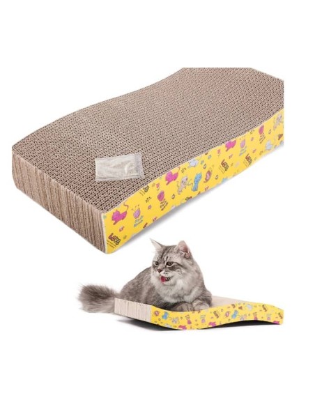 Griffoir en vague pour chat