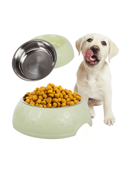Grande gamelle en métal pour chien et chat