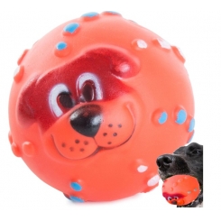 Jouet de dentition pour chien balle sonore