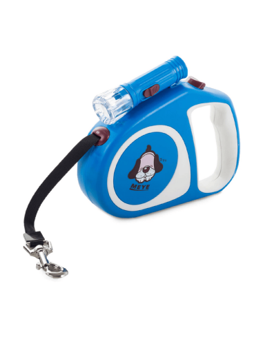 Laisse pour chien, verrouillage automatique, lampe