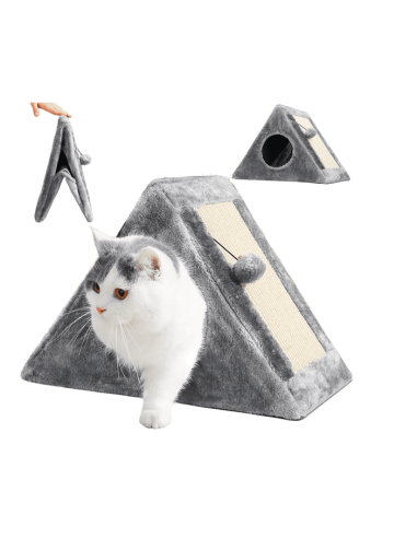 Cabane à chat triangulaire