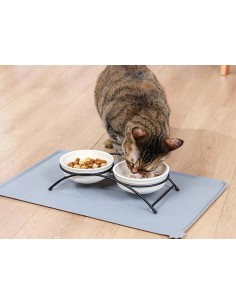 Tapis imperméable pour gamelle chien et chat
