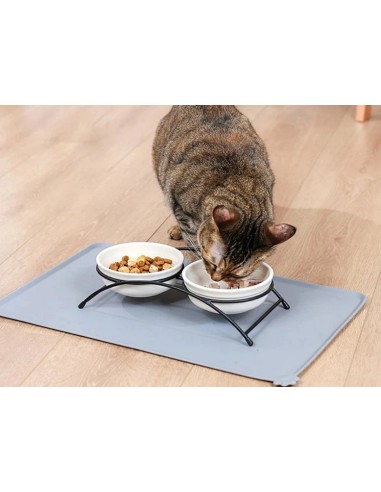 Tapis imperméable pour gamelle chien et chat