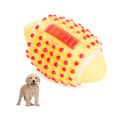 Ballon de rugby en caoutchouc pour chien