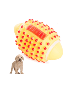 Ballon de rugby en caoutchouc pour chien