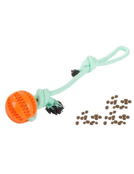 Jouet pour chien avec anneau de dentition en silicone