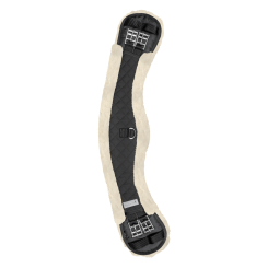 Sangle dressage demi-lune courte avec tissu molletonné