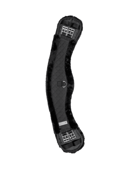 Sangle dressage demi-lune courte avec tissu molletonné