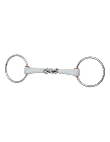 Mors de filet double brisure anneau 7,5cm Beris