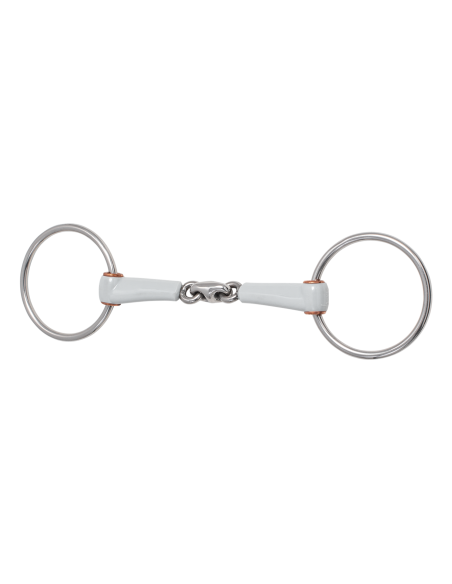 Mors de filet double brisure anneau 7,5cm Beris