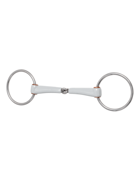 Mors de filet double brisure anneau 7,5cm Beris