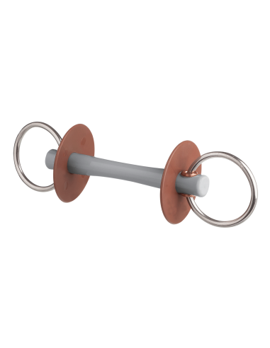 Mors de filet avec canon doux Comfort, anneau 7,5 cm beris