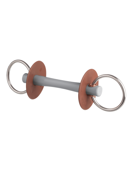 Mors de filet avec canon doux Comfort, anneau 7,5 cm beris