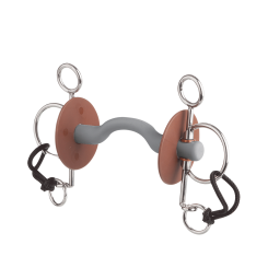 Mors Pelham court doux avec canon à passage de langue