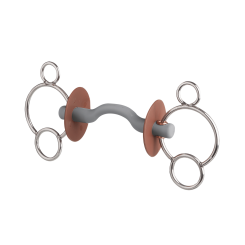 Mors 3 anneaux doux avec canon à passage de langue Beris