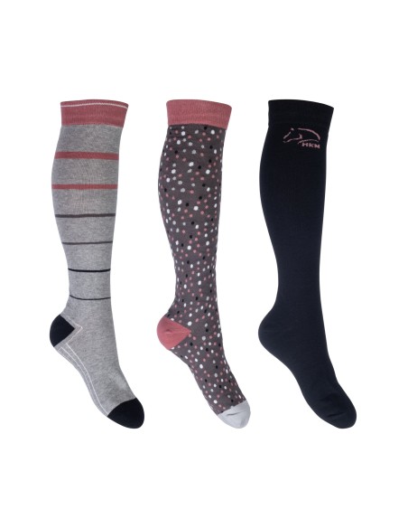 Chaussettes Miami HKM lot de 3