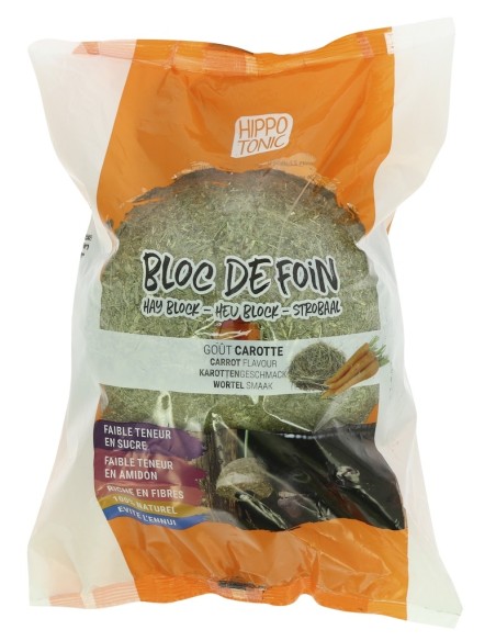 Bloc de foin HIPPOTONIC saveur carotte