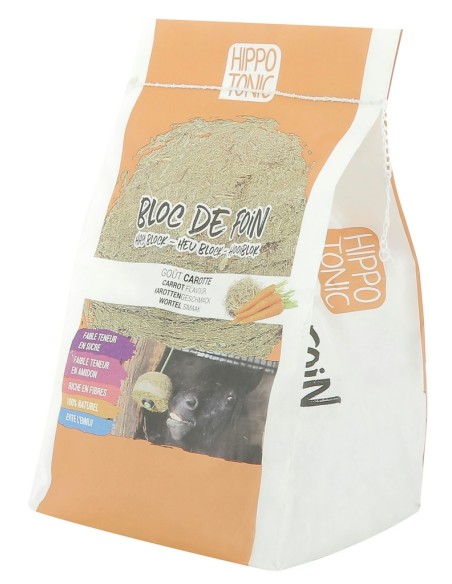 Bloc de foin HIPPOTONIC saveur carotte