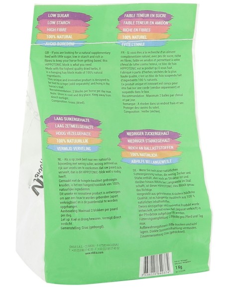 HIPPOTONIC bloque de heno sabor manzana