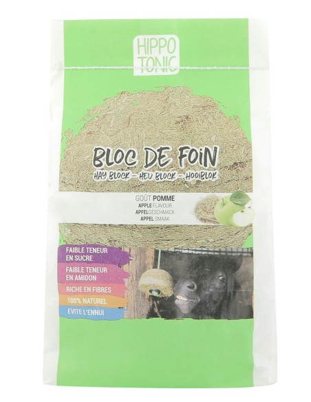 Bloc de foin HIPPOTONIC saveur pomme