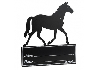 Plaque de box silhouette cheval