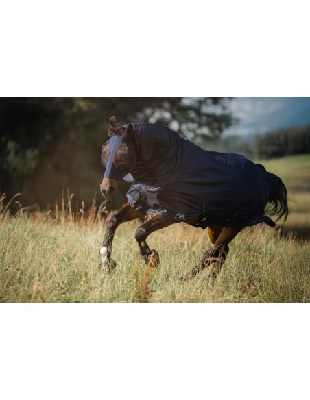 Máscara antimoscas FinoStretch « Covalliero » – Elástica y con protección total | Esprit Équitation