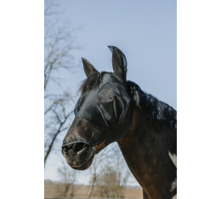 EQUITHÈME máscara anti-moscas UV - Lycra + pieza nasal