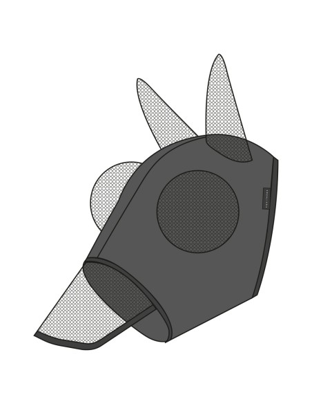 Masque anti-mouches anti-UV EQUITHÈME - Lycra + nez