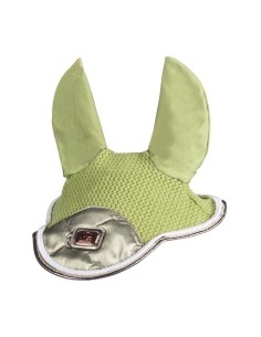 Bonnet Anti-mouches HKM Kopenhagen Pour Cheval - Bleu Foncé, Oreilles élastiques, Cordons Décoratifs - 5