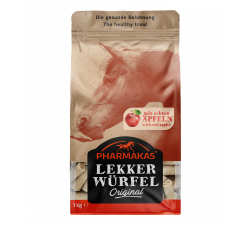 Leckerli Lekkerwürfel Apfel, 1 kg Pharmakas