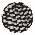 Résille avec des perles synthétiques