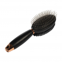 Brosse crinière et queue double face Top-Gel black line