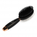 Brosse crinière et queue double face Top-Gel black line