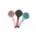 HKM 70280141 Queue et crinière Brosse avec poignée Gel, M, Assortis