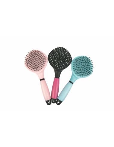 HKM 70280141 Queue et crinière Brosse avec poignée Gel, M, Assortis