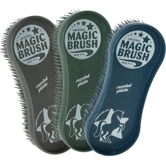 Jeu De Brosses Magiques Magic Brush Pour Cheval - Toilettage équestre Classique, Neuves