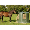 Cloche à foin bovin cheval pour balles rondes