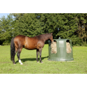 Cloche à foin bovin cheval pour balles rondes