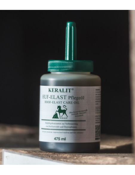 Huile sabots Huf Elast Keralit – Soin assouplissant et protecteur