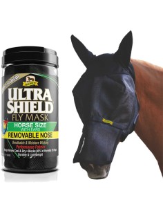 Flymask avec oreilles et protège-nez Absorbine Ultrashield
