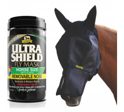 Flymask avec oreilles et protège-nez Absorbine Ultrashield