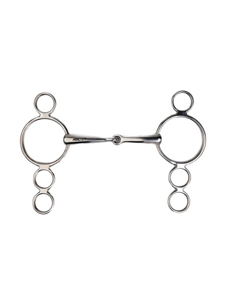Verstellbares Gebiss Metalab 4 Ringe - Kontrolle & Finesse | Esprit Equitation