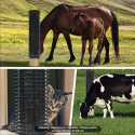 Plaque grattoir massante pour cheval :