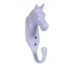 Gancho de establo con cabeza de caballo de aluminio