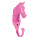 Gancho de establo con cabeza de caballo de aluminio