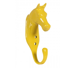 Stallhaken Pferdekopf aus Aluminium
