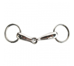 Mors 2 anneaux inox creux