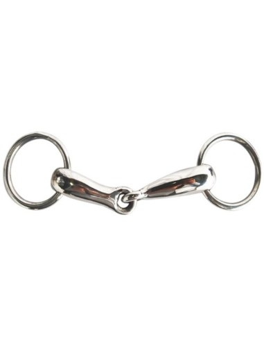 Mors 2 anneaux inox creux