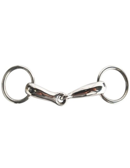Mors 2 anneaux inox creux