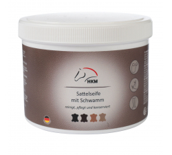 Savon hydratant pour selle avec éponge